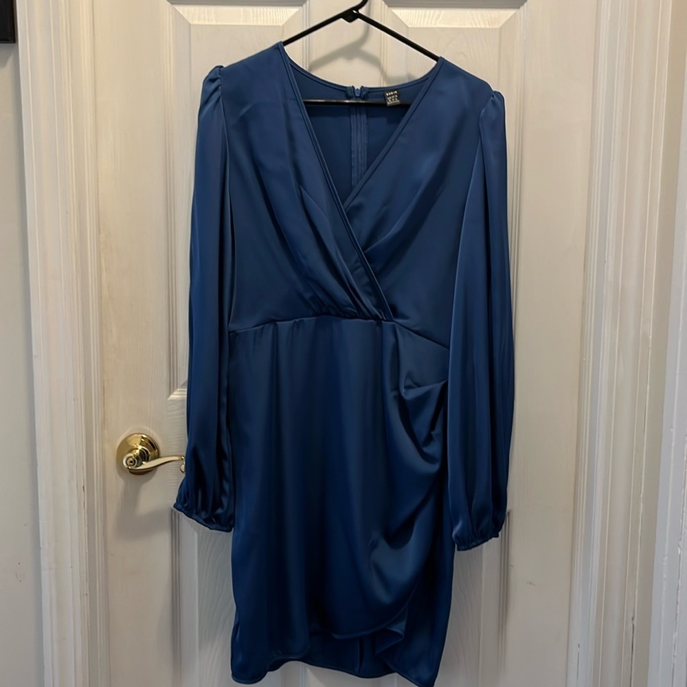 Royal navy blue short dress